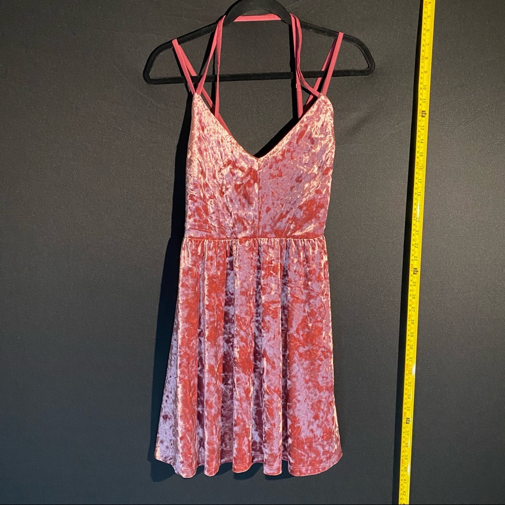 Pink Velvet Dress